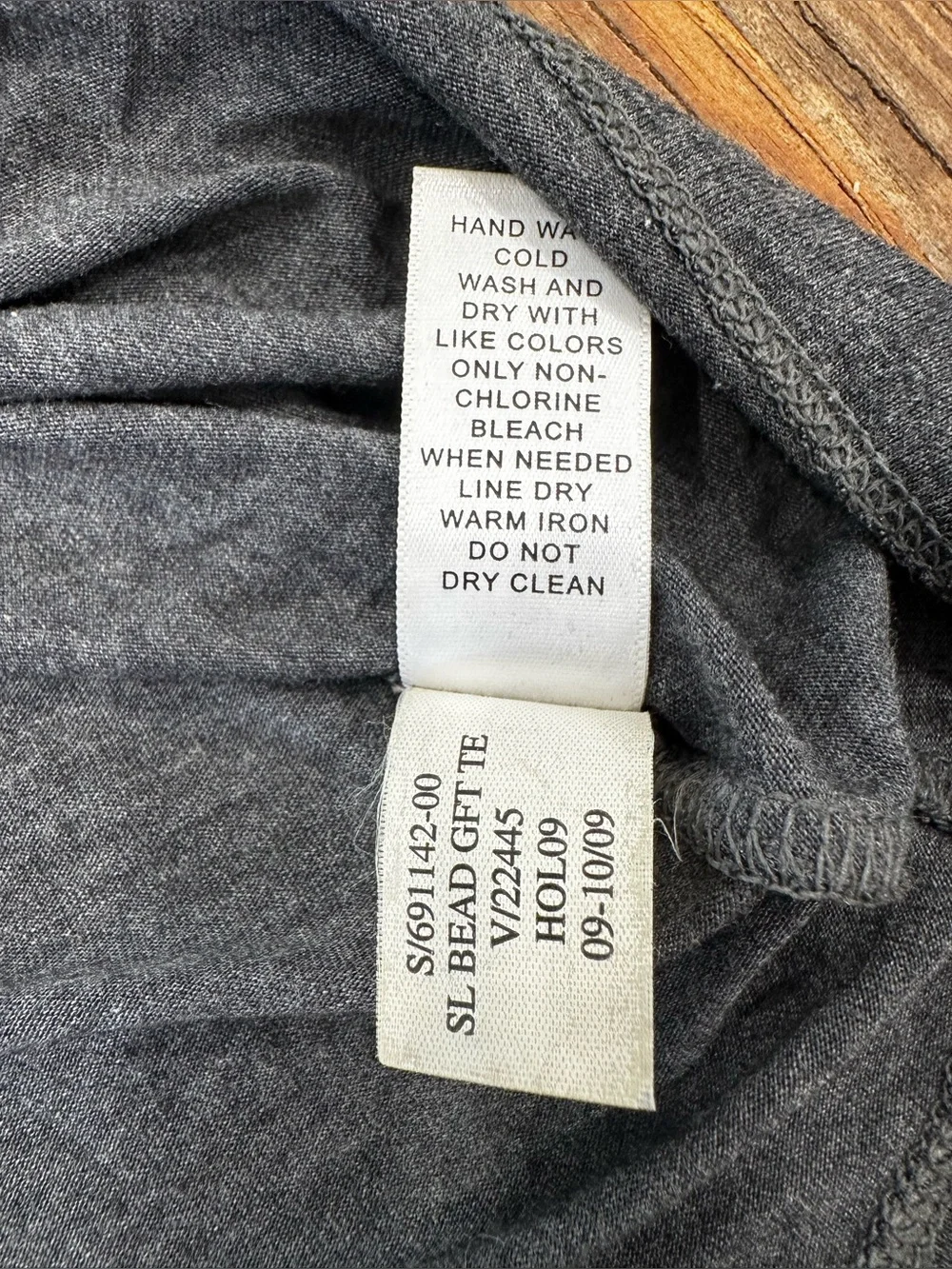 Banana Republic Dark Gray Scoop Neck Tee with Beaded Detail - Picture 7 of 8